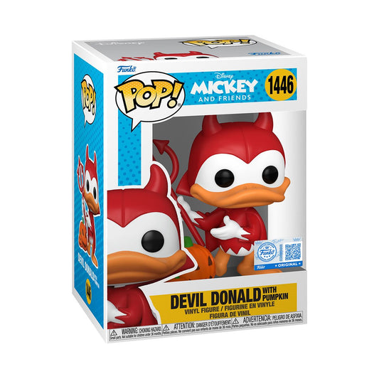 1446 Mickey and Friends : Devil Donald with Pumpkin - Specialty Series
