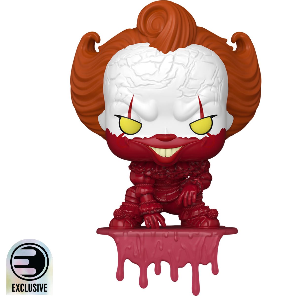 1866 It Welcome to Derry: Pennywise Bloody Shelf Sitter - Entertainment Earth Exclusive