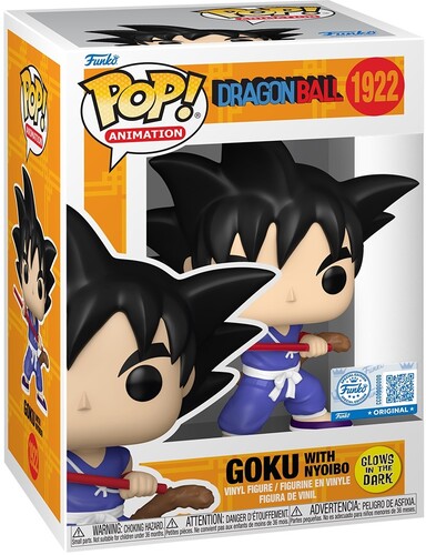 1922 Dragon Ball : Goku with Nyoibou (Glow-in-the-Dark) AE Exclusive