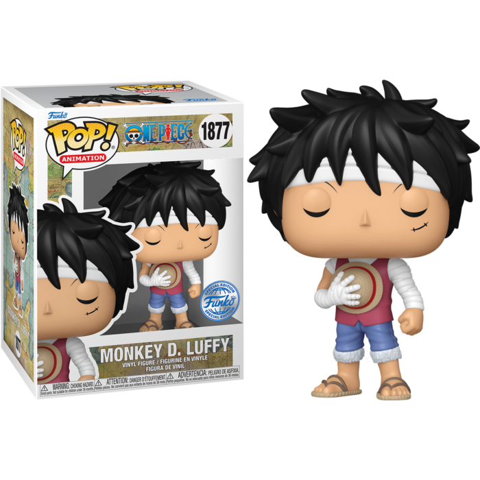 1877 One Piece : Monkey D. Luffy (Marineford Memorial) with Pop! Protector