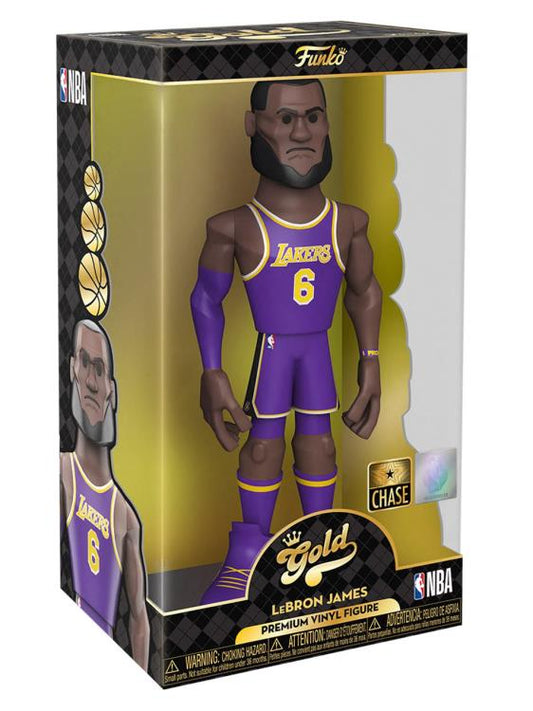 NBA: Lakers Gold LeBron James 12-Inch Premium Vinyl Figure (Chase)