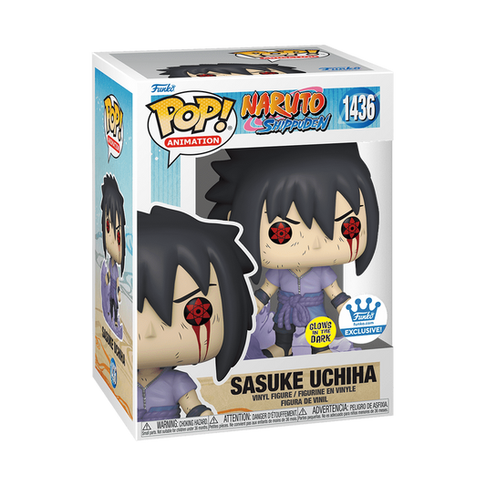 NON-MINT 1436 Naruto Shippuden: Sasuke Uchiha (GITD) (Funko Exclusive)