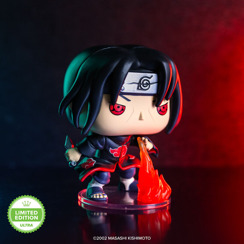 1842 Naruto: Itachi Uchiha (Fireball Jutsu) with Pop! Protector LE5000