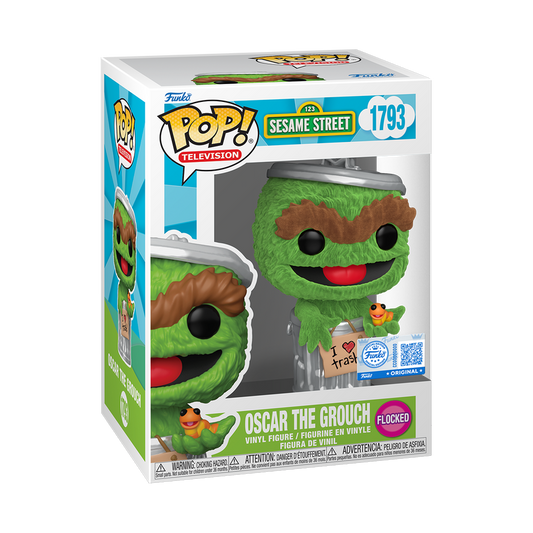 1793 Sesame Street: Oscar the Grouch (Flocked) Exclusive