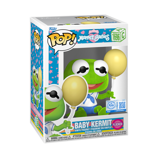 1696 Muppet Babies: Baby Kermit Flocked Exclusive