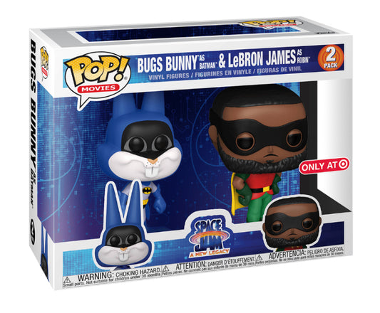 2 Pack Space Jam A New Legacy : Bugs Bunny as Batman & Lebrone James as Robin (Exclusive)