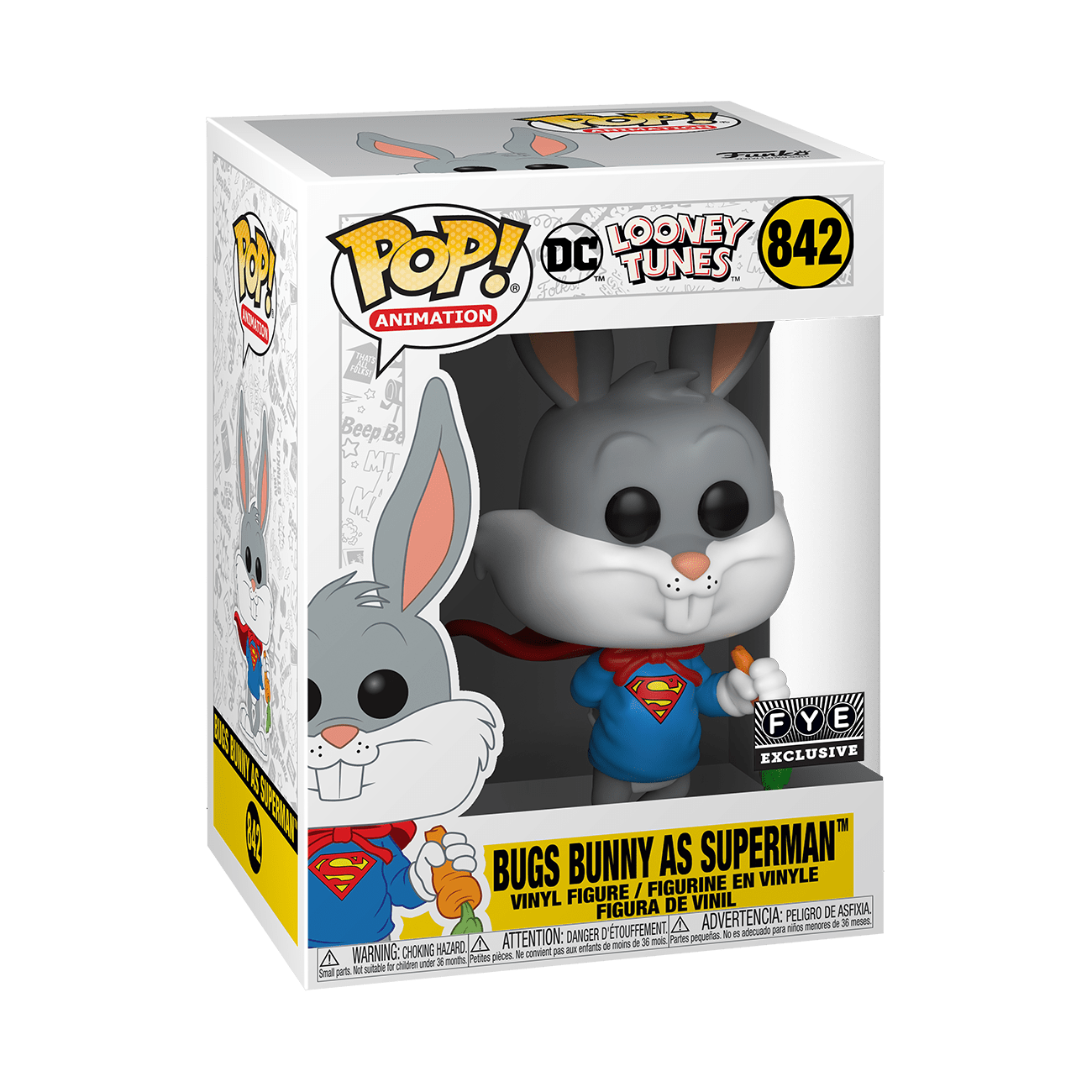 *NOT MINT*842 DC/Looney Tunes: Bugs Bunny as Superman (FYE Exclusive)
