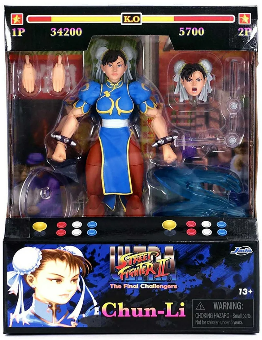 Jada Toys 6" Action Figure: Street Fighter "Chun-Li" w/ Accessories