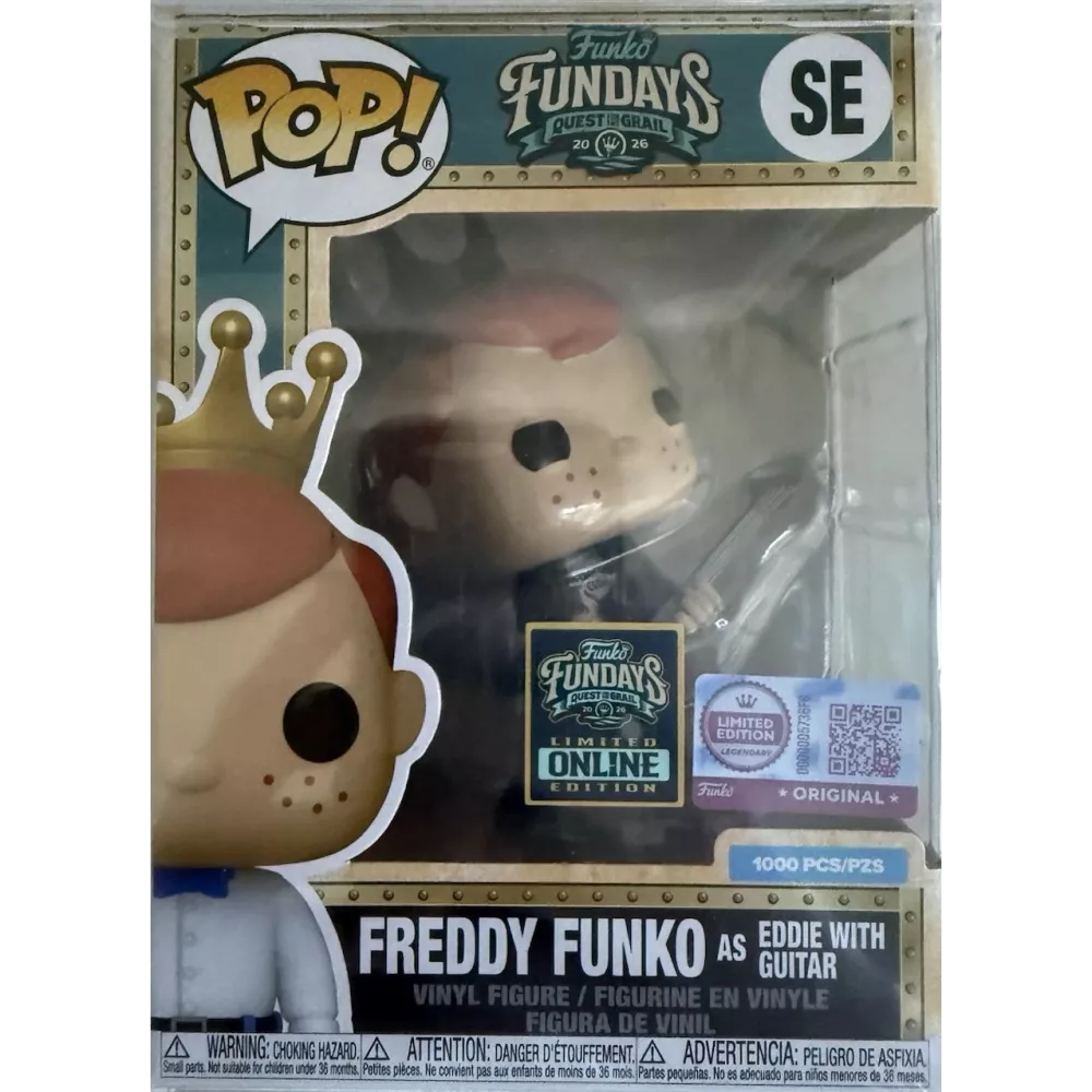 SE FUNKO FUNDAYS quest grail 2026: Freddy Funko as Eddie with Guitar (1000pcs)