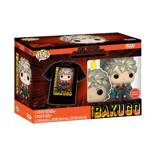 Pop & Tee My Hero Academia: Katsuki Bakugo and T-Shirt Medium Exclusive
