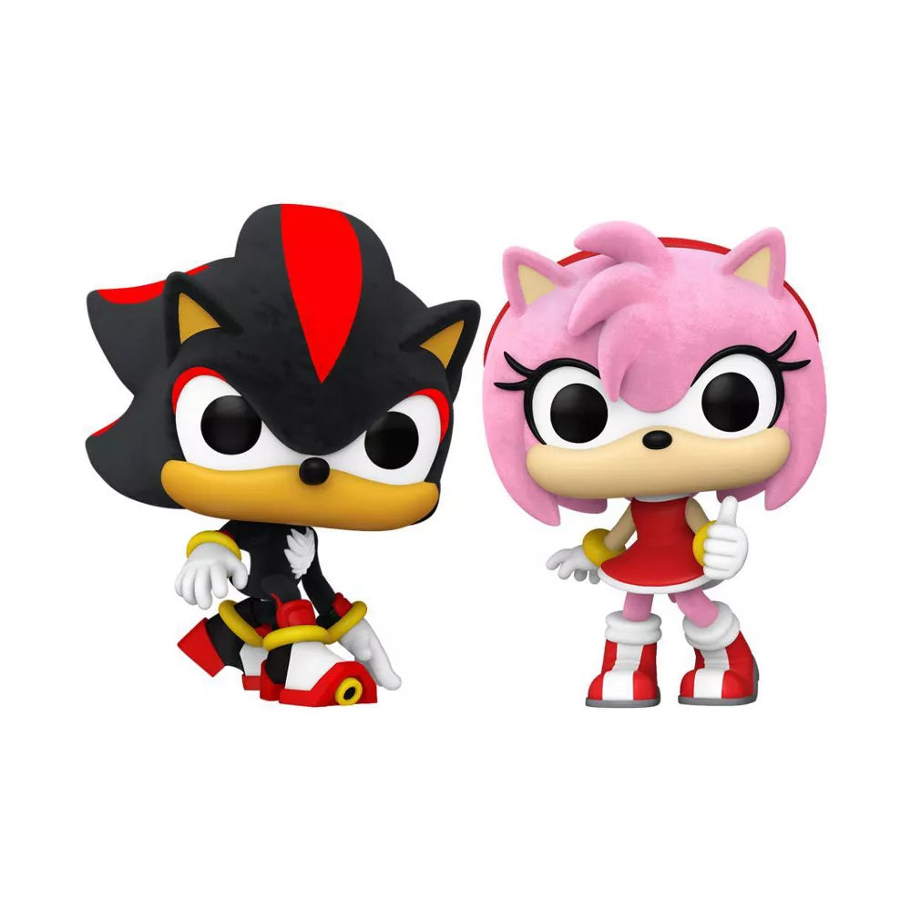 2 Pack Sonic The Hedgehog: Shadow & Amy Rose (Flocked) Exclusive