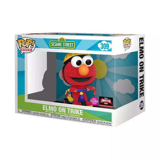 309 Sesame Street : Elmo on trike (Flocked) (Exclusive)