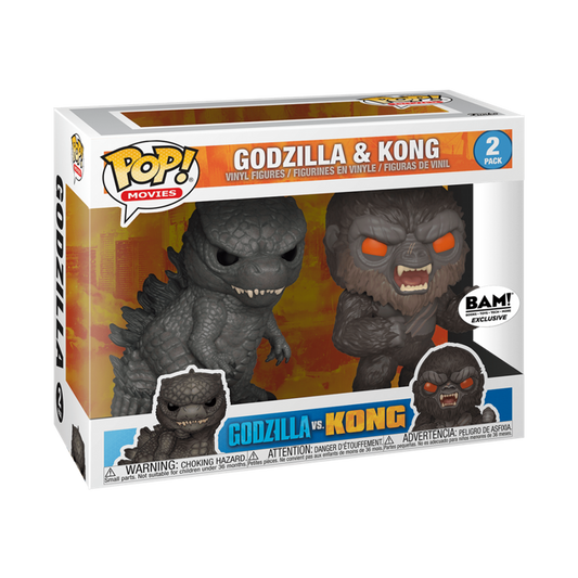 2 Pack Godzilla vs Kong: Godzilla & Kong (Exclusive)