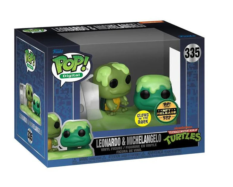335 Teenage Mutant Ninja Turtles : Leonardo & Michelangelo (GITD) (NFT) (999 PCS)