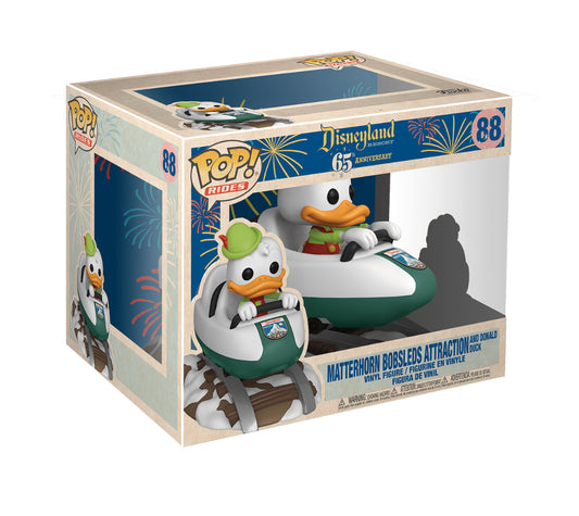 88 Disneyland : Matterhorn Bobsleds Attraction and Donald Duck