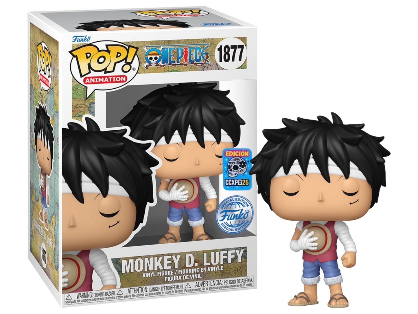 1877 One Piece: Monkey D. Luffy (Marineford Memorial) CCXP Sticker