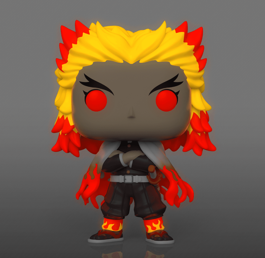 *NOT MINT* 1308 Demon Slayer: Kyojuro Rengoku GITD (Exclusive)