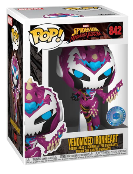 *Non-Mint* 842 Marvel Spider-Man Maximum Venom : Venomized Ironheart (Pop in a Box Exclusive)