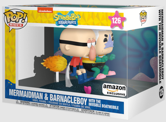 126 SpongeBob SquarePants: Mermaidman & Barnacleboy with the Invisible Boatmobile (Exclusive)