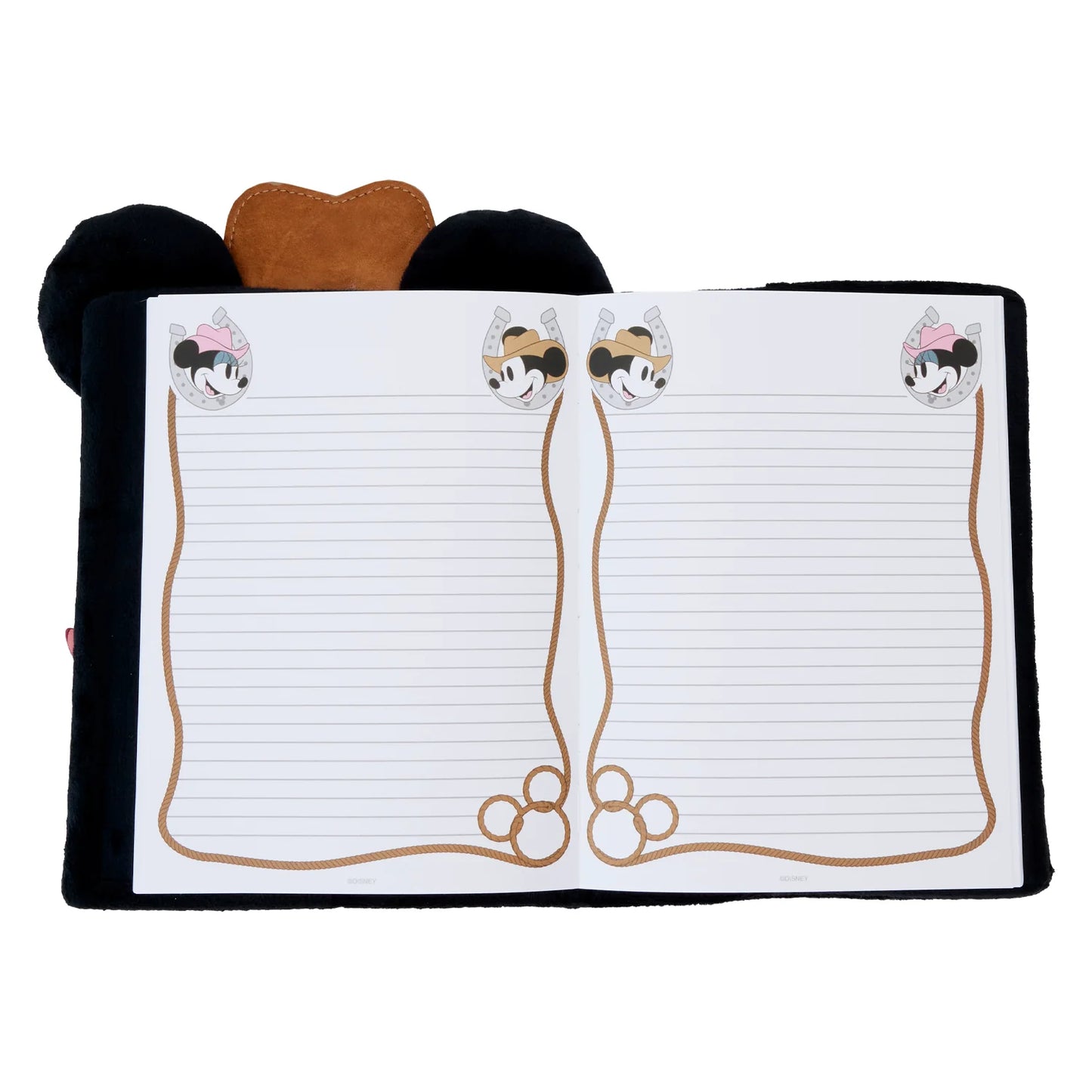 Loungefly Disney Western Mickey Plush Journal