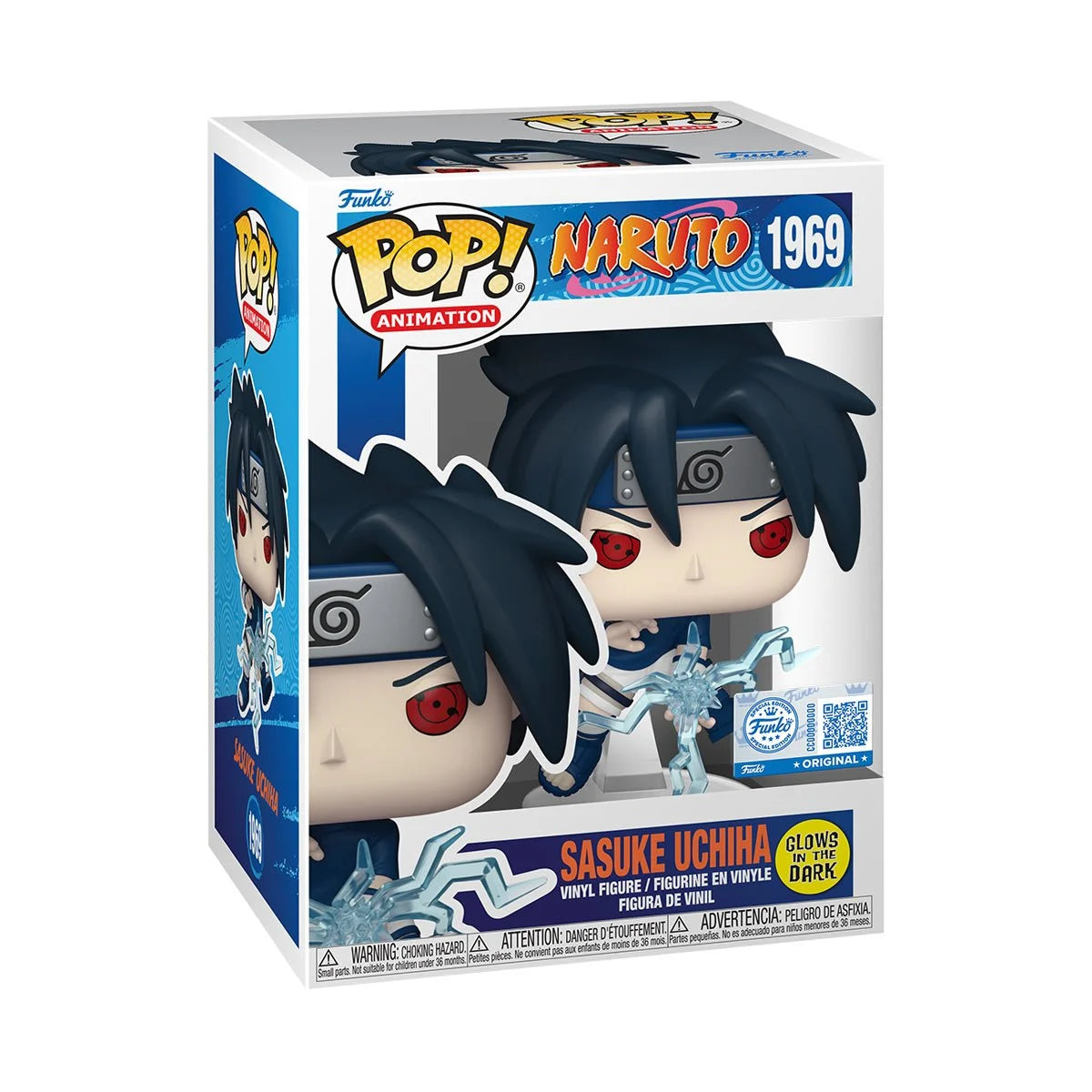 1969 Naruto: Sasuke Uchiha (Chidori) Glow-in-the-Dark - Entertainment Earth Exclusive