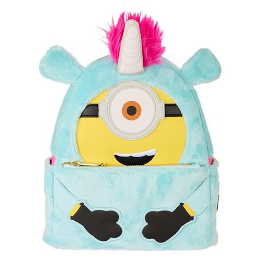 Loungefly Minions Fluffy Unicorn Costume Plush Mini Backpack
