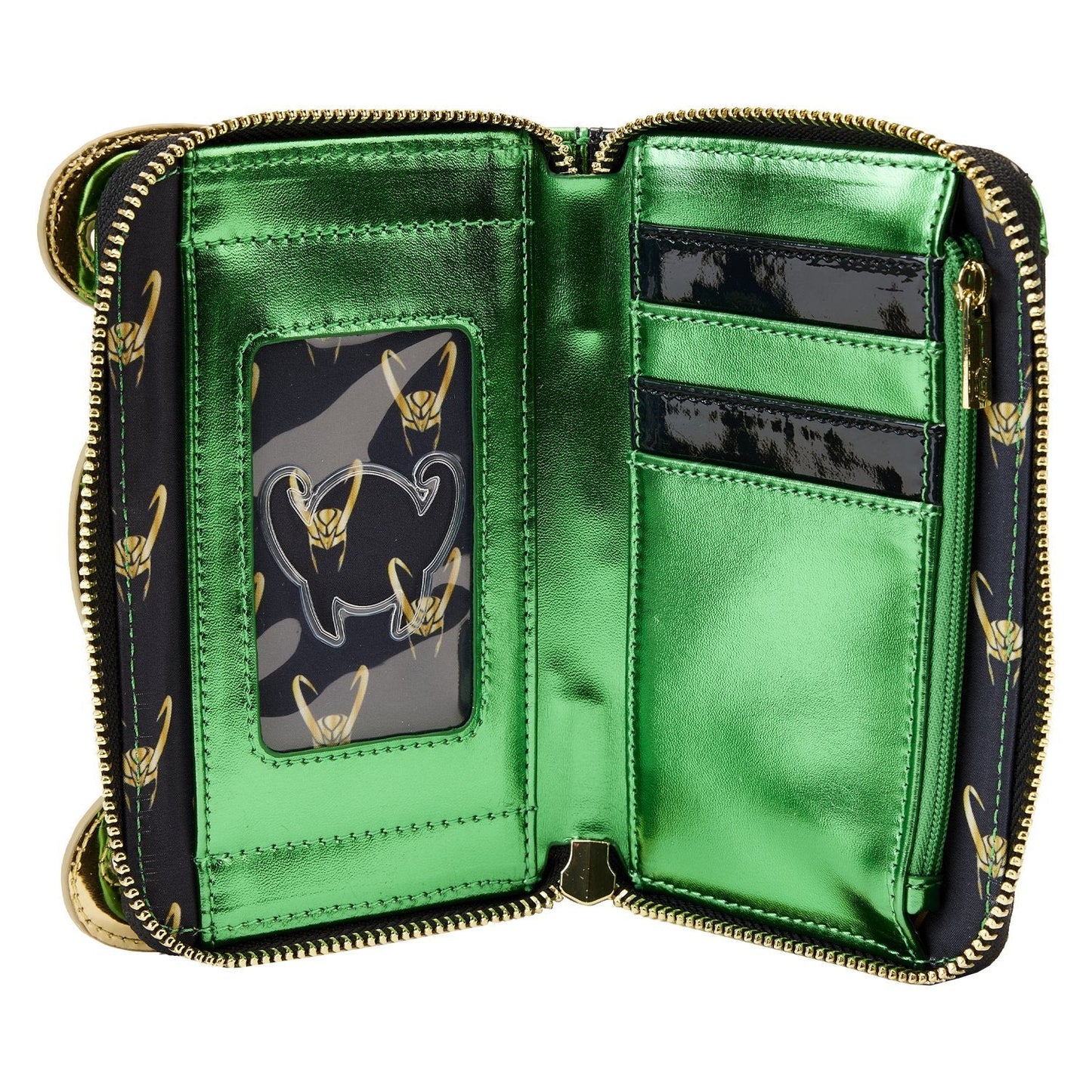 Loungefly Marvel Shine Loki Zip-Around Wallet