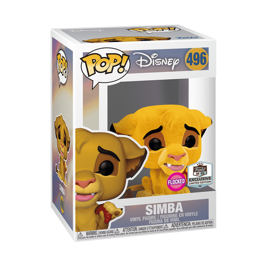 496 Funko Pop! Disney Lion King : Flocked Simba