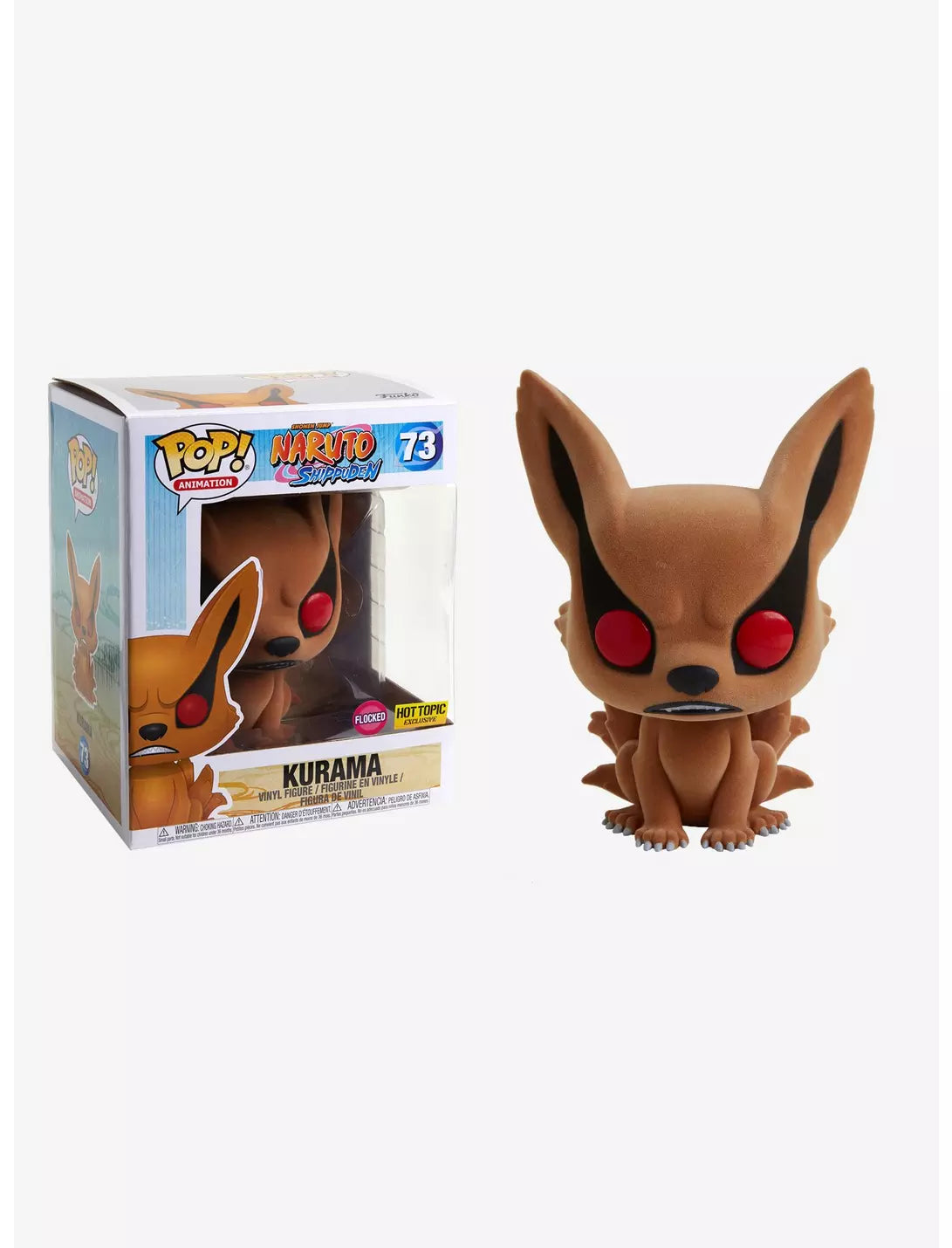 *NOT MINT* 73 Naruto Shippuden : Kurama (Flocked) (Exclusive)
