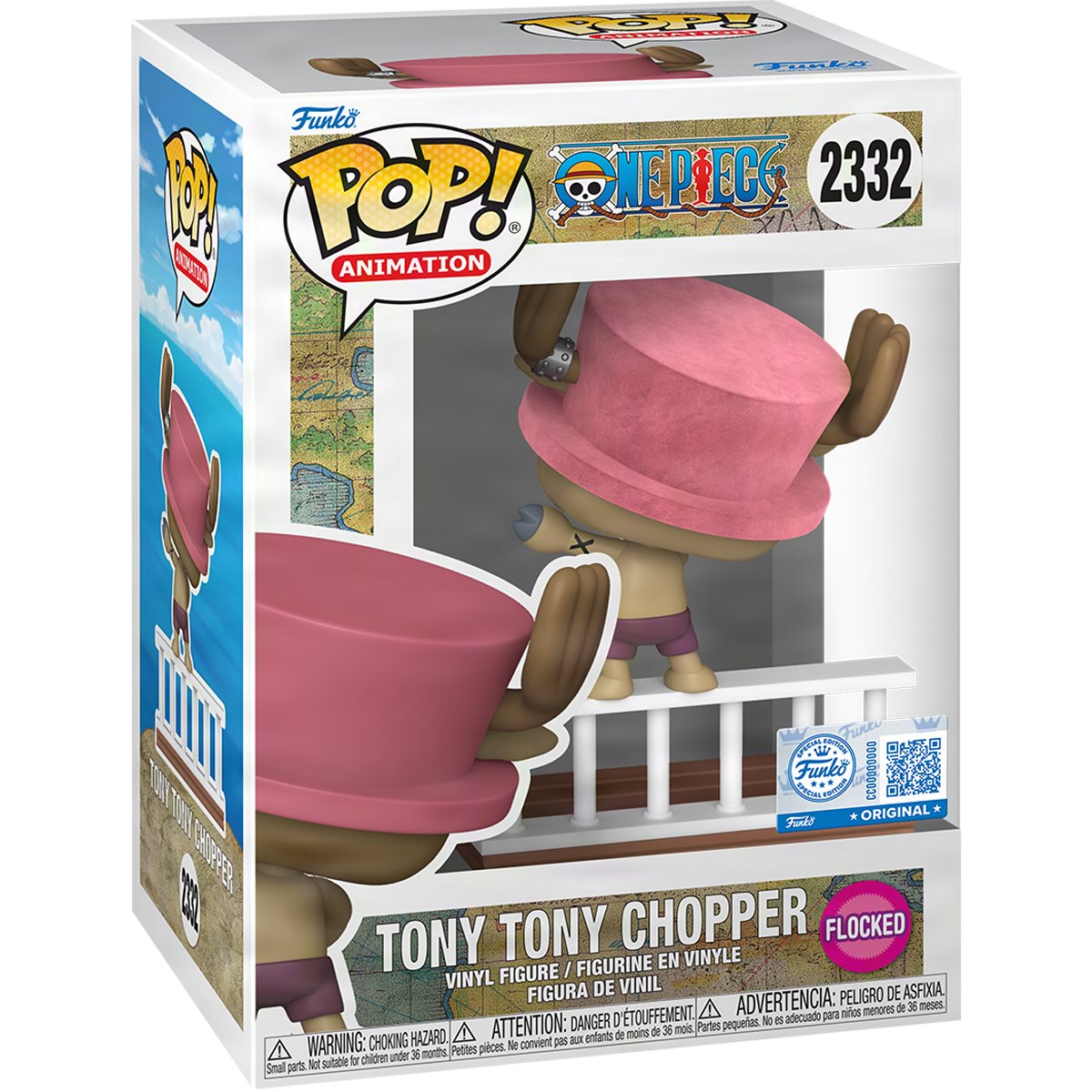 2332 One Piece: Straw Hat Pirates Tony Tony Chopper Flocked - Entertainment Earth Exclusive
