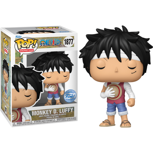 1877 One Piece : Monkey D. Luffy (Marineford Memorial) with Pop! Protector