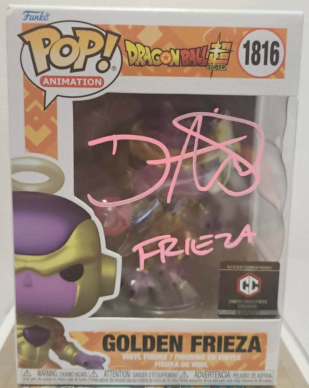 1816 Dragon Ball Super: Golden Frieza Metallic Exclusive Signed by Daman Mills