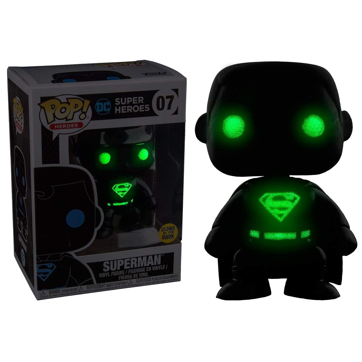 07 Dc Heroes : Superman Glow Entertainment Earth Exclusive