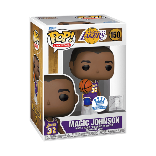 150 NBA Los Angeles Lakers: Magic Johnson (Purple Jersy) Exclusive