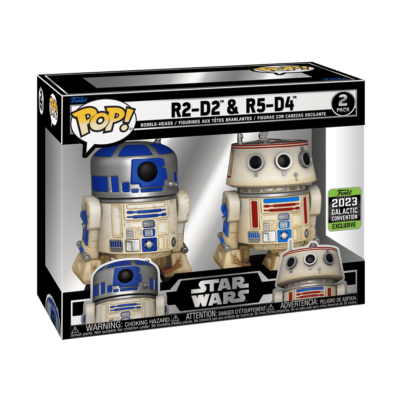 *Non-Mint* 2 Pack Star Wars : R2-D2 & R5-D4