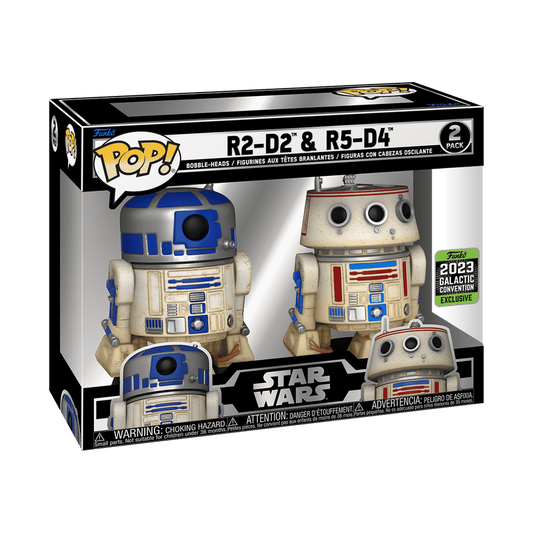 *Non-Mint* 2 Pack Star Wars : R2-D2 & R5-D4