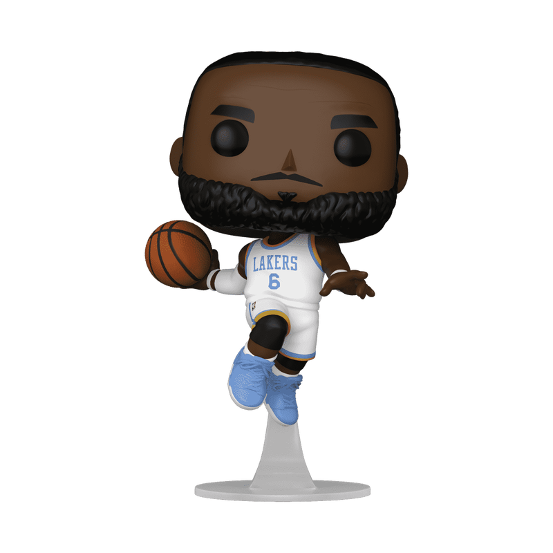 164 NBA: LeBron James in White Lakers Jersey Special Edition Exclusive