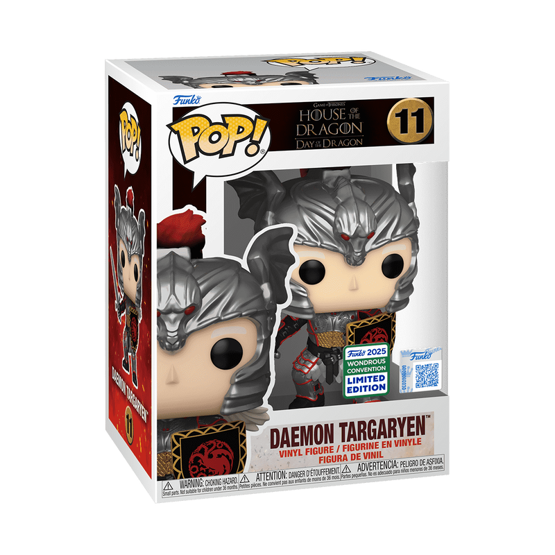 11 House of the Dragon: Daemon Targaryen (Targaryen Armor) with Pop! Protector