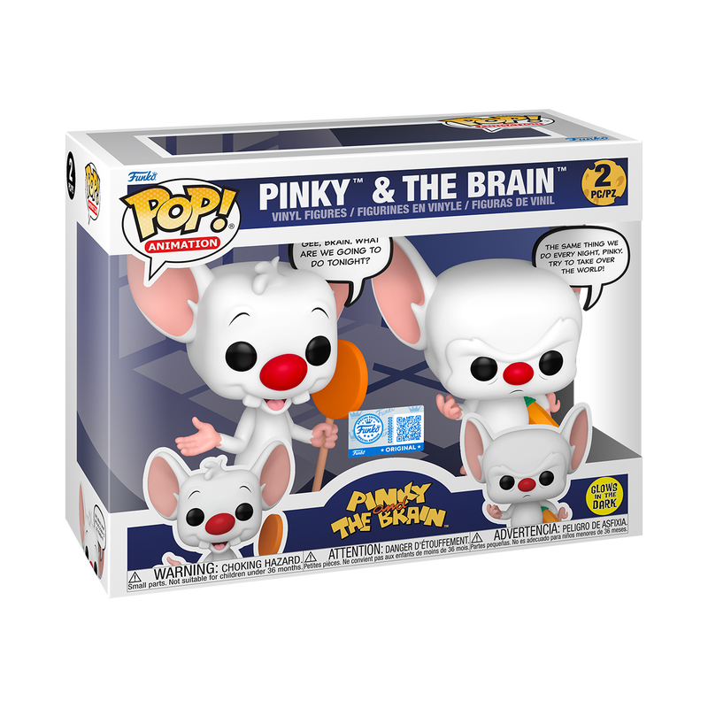 2 Pack Pinky and the Brain: Pinky & The Brain (Glow)