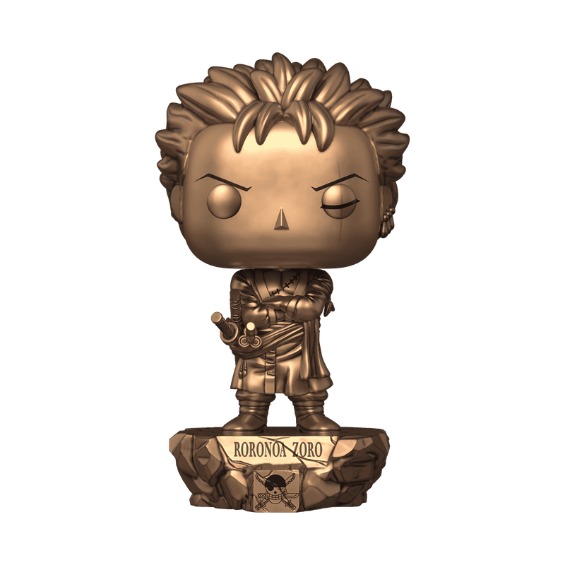 1901 One Piece: Zoro Statue (Bronze) with Pop! Protector