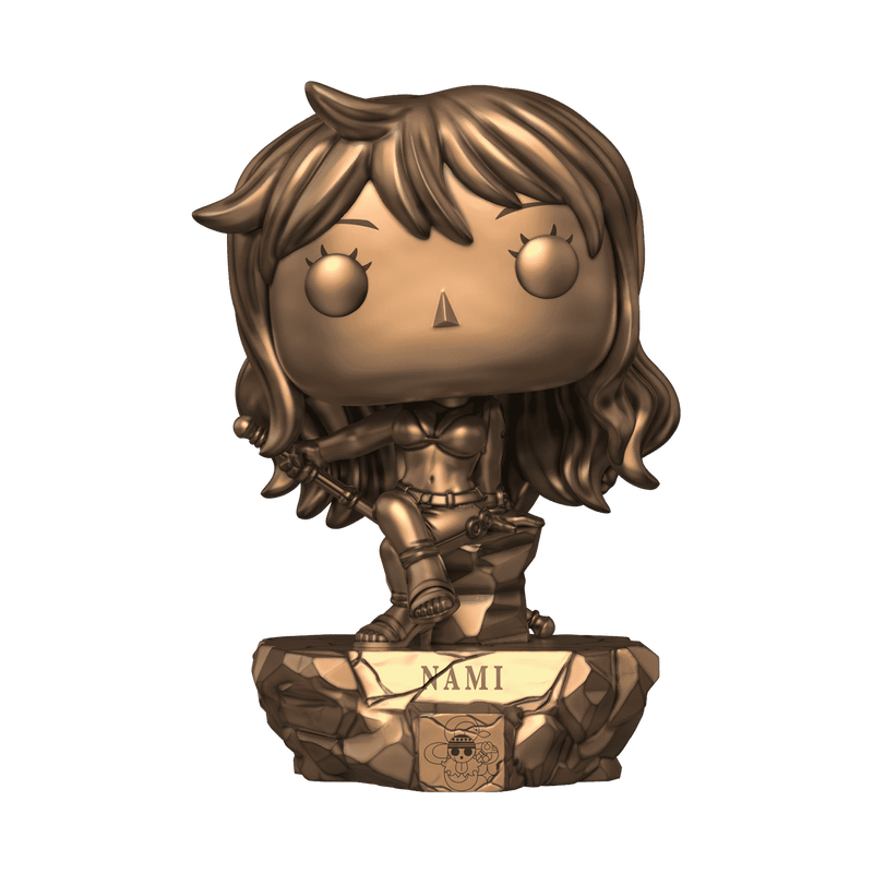 2015 One Piece: Nami Statue (Bronze) with Pop! Protector