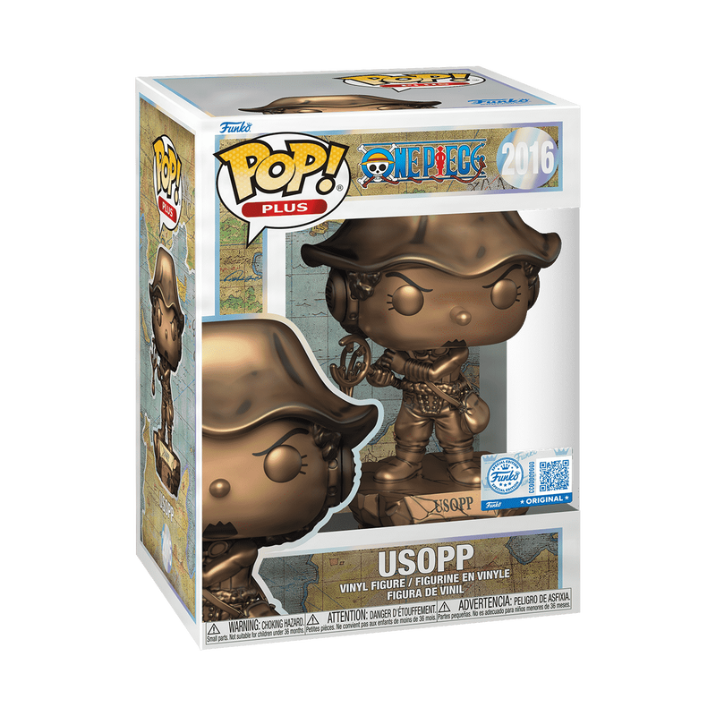 2016 One Piece: Usopp Statue (Bronze) with Pop! Protector