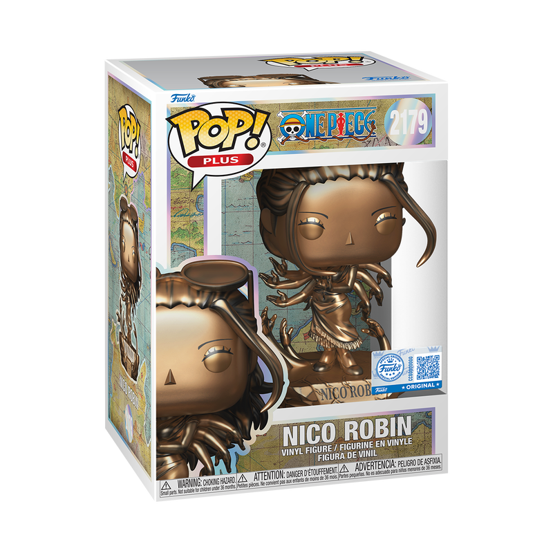 2179 One Piece: Nico Robin Statue (Bronze) with Pop! Protector
