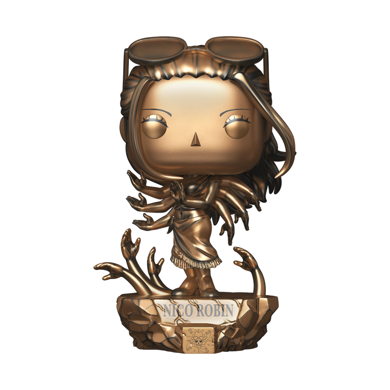 2179 One Piece: Nico Robin Statue (Bronze) with Pop! Protector