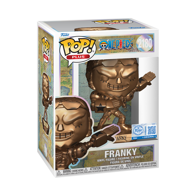 2180 One Piece: Franky Statue (Bronze) with Pop! Protector