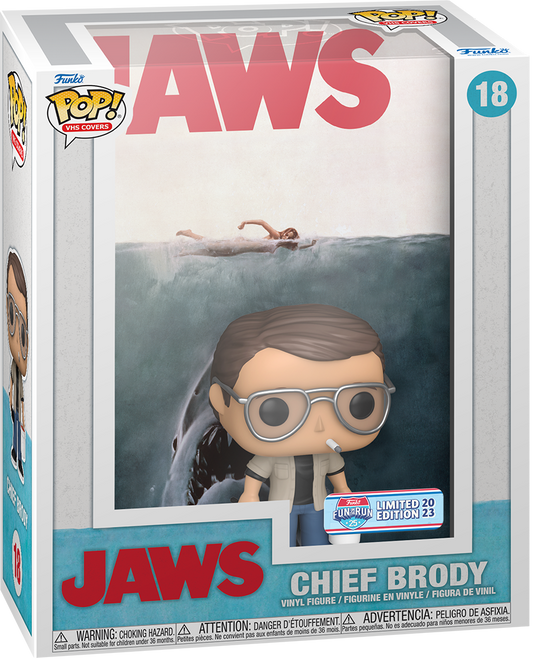 18 VHS Covers Jaws: Chief Brody (2023 Fun on the Run Shared Exclusive)