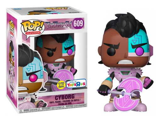 *NON MINT* 609 Teen Titans Go! Television : Cyborg Exclusive  [with Glow Axe]