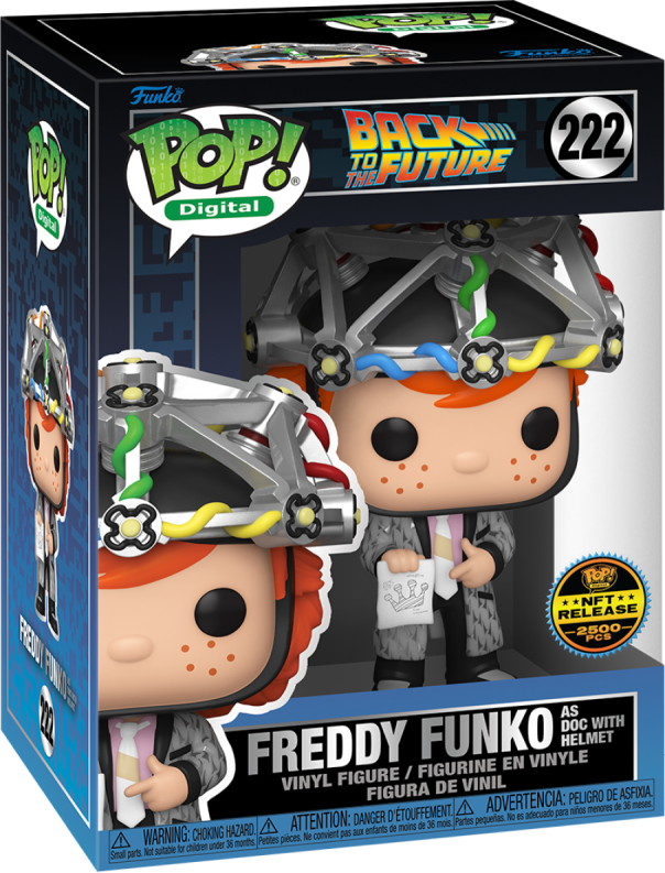 222 Back to the Future: Freddy Funko as Doc with Helmet NFT LE2500 Pcs