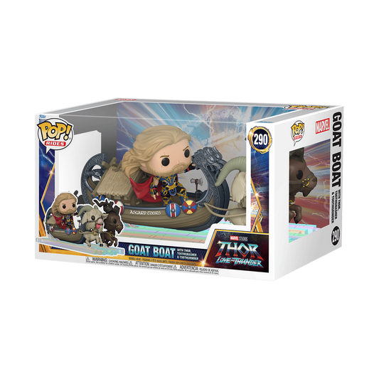 290 Marvel Thor Love and Thunder: Goat Boat with Thor, Toothgnasher & Toothgrinder