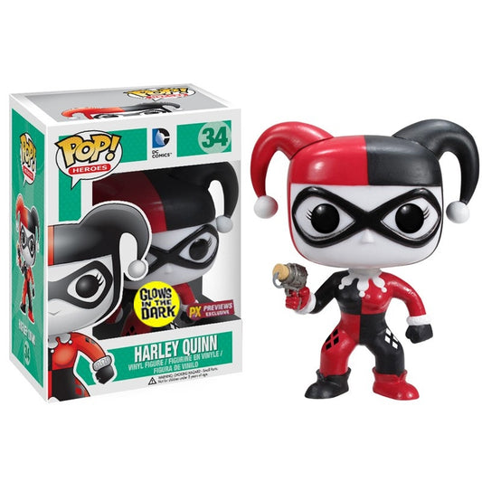 *NON MINT* Funko 34 DC Universe Heroes : Harley Quinn Exclusive [Glow in the Dark]